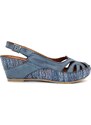 Dámské kožené sandále 1526 535/565 modré Iberius