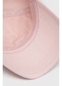 Bavlněná baseballová čepice Tommy Hilfiger růžová barva, s aplikací, AW0AW16170