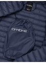 Ombre Men's quilted bagged jacket - navy blue