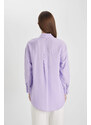 DEFACTO Relax Fit Shirt Collar Long Sleeve Tunic