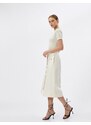 Koton Midi Skirt Pocket Detailed Buttoned Slit Cotton