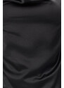 Trendyol Black Plunging Neck Satin Blouse