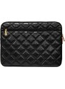 Pouzdro na notebook - Guess, 13-14 Quilted 4G Metal Logo Black