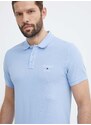 Bavlněné polo tričko Tommy Jeans s aplikací, DM0DM18927