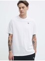 Bavlněné tričko New Era bílá barva, s aplikací