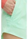 Tréninkové šortky Under Armour Flex zelená barva, hladké, high waist, 1376935