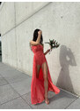 Sqvele Multiway šaty Tiffany tmavě lososová shine