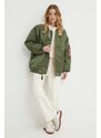 Bomber bunda Alpha Industries MA-1 CORE WMN zelená barva, zimní, oversize