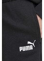 Tepláky Puma černá barva, s potiskem, 678744