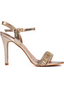 GOODIN Women's elegant gold stiletto sandals