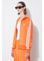 Mikina adidas Originals dámská, oranžová barva, s aplikací, IP0610