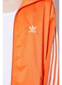 Mikina adidas Originals dámská, oranžová barva, s aplikací, IP0610