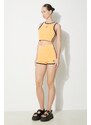 Kraťasy adidas Originals Short Shrts dámské, oranžová barva, hladké, high waist, JG8060