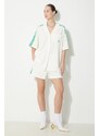 Kraťasy adidas Originals Resort Short dámské, béžová barva, s aplikací, high waist, JH0617