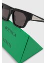 Sluneční brýle Bottega Veneta dámské, černá barva, BV1276S