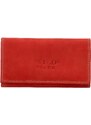 WILD collection Dámská kožená peněženka červená - Wild Tiger Chocky červená