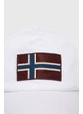Bavlněná baseballová čepice Napapijri Falis 2 bílá barva, s aplikací, NP0A4HNA0021
