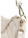 VALENTINO bags prošívaná kabelka Ocarina ecru béžová