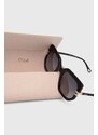 Sluneční brýle Chloé dámské, černá barva, CH0240S