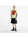 Comme des Garçons PLAY Short Sleeve Logo Print T-Shirt UNISEX Green