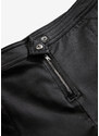 bonprix Kalhoty z umělé kůže se zipy Černá