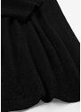 bonprix Bavlněný pletený kabátek, lehký materiál Černá