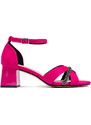 GOODIN Women's suede fuchsia sandals