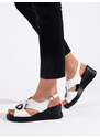 GOODIN Comfortable women's white sandals