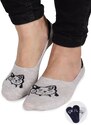 Yoclub Kids's Girls' Ankle No Show Boat Socks Patterns 3-Pack SKB-0135G-AA0H