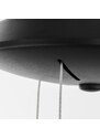 Černé závěsné LED světlo Nova Luce Rando Thin 38 cm