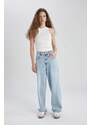 Afra x DeFacto Baggy High Waist Long Jeans