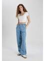 DEFACTO Jogger High Waist Ankle Length Parachute Jeans