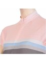 Dámský cyklistický dres Sensor Cyklo Summer Stripe Grey/Pink
