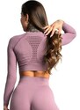 Gym Glamour Crop-Top wild rose S