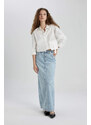 DEFACTO Long Fit Jean Skirt