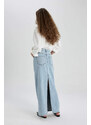 DEFACTO Long Fit Jean Skirt