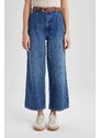 DEFACTO Culotte High Waist Ankle Length Wide Leg Jeans