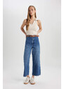 DEFACTO Culotte High Waist Ankle Length Wide Leg Jeans