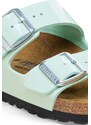 Pantofle Birkenstock Arizona dámské, zelená barva, na platformě, 1026963