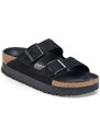 Pantofle Birkenstock BIRKENSTOCK X PAPILLIO Arizona Platform Flex dámské, černá barva, na platformě, 1026876