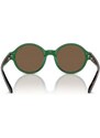 Dětské sluneční brýle Polo Ralph Lauren zelená barva, 0PP9508U