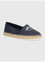 Espadrilky Tommy Jeans TJW VARSITY ESPADRILLE tmavomodrá barva, EN0EN02470