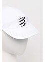 Kšiltovka Compressport Pro Racing Cap bílá barva, vzorovaná, CU00003B