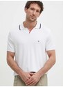 Polo tričko Tommy Hilfiger bílá barva, MW0MW34772