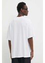 Bavlněné tričko Vans bílá barva, s potiskem
