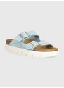 Semišové pantofle Birkenstock BIRKENSTOCK X PAPILLIO Arizona Chunky dámské, na platformě, 1026883