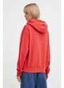 Mikina Polo Ralph Lauren dámská, červená barva, s kapucí, s potiskem, 211935600