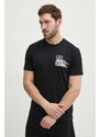 Bavlněné tričko Guess OZRIC černá barva, s potiskem, Z4GI16 I3Z14