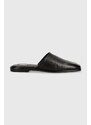 Kožené pantofle Gant Parkny dámské, černá barva, 28501533.G00