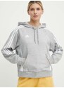 Tréninková mikina adidas Performance Tiro 24 šedá barva, s kapucí, s aplikací, IR7509